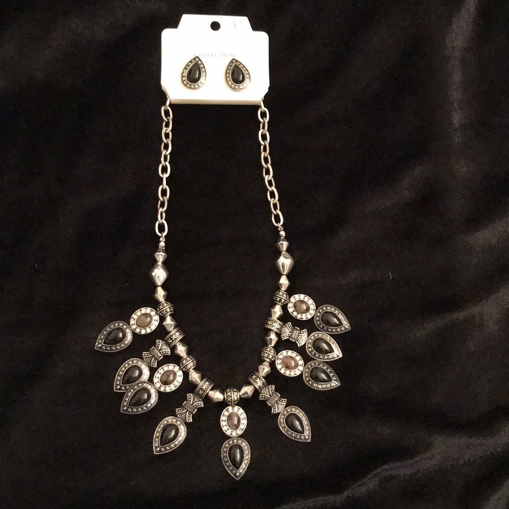 Necklace and earrings